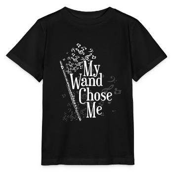 Flute - Stanley/Stella MINI CREATOR Kids’ T-Shirt - black - Front - Mikhail (115cm)