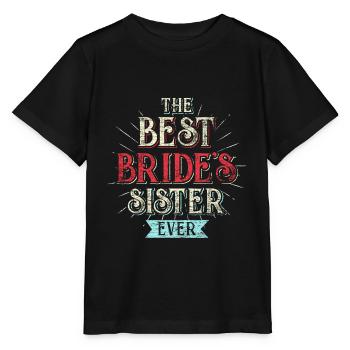 Schwester der Braut - Stanley/Stella Kinder T-Shirt MINI CREATOR  - Schwarz - Vorne - Mikhail (115cm)