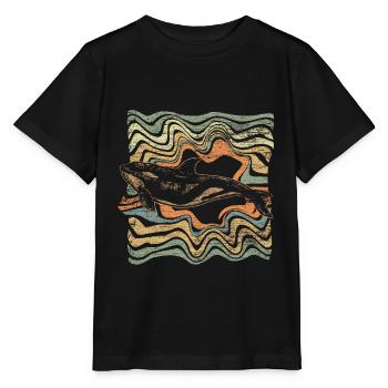 killer whale - Stanley/Stella MINI CREATOR Kids’ T-Shirt - black - Front - Mikhail (115cm)