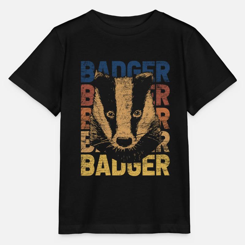 Dachs - Stanley/Stella Kinder T-Shirt MINI CREATOR  - Schwarz