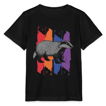 Dachs - Stanley/Stella Kinder T-Shirt MINI CREATOR  - Schwarz - Vorne - Mikhail (115cm)