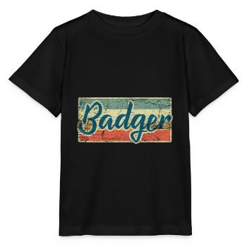 Dachs - Stanley/Stella Kinder T-Shirt MINI CREATOR  - Schwarz - Vorne - Mikhail (115cm)