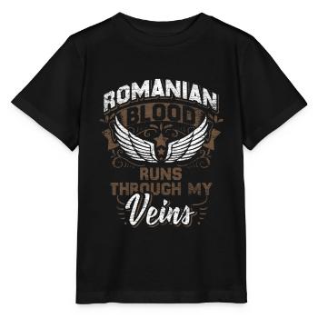Romania - Stanley/Stella MINI CREATOR Kids’ T-Shirt - black - Front - Mikhail (115cm)