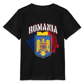 Roumanie - T-shirt bio MINI CREATOR Stanley/Stella Enfant - noir - Devant - Mikhail (115cm)