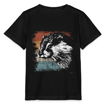 Otter Marder Frettchen - Stanley/Stella Kinder T-Shirt MINI CREATOR  - Schwarz - Vorne - Mikhail (115cm)