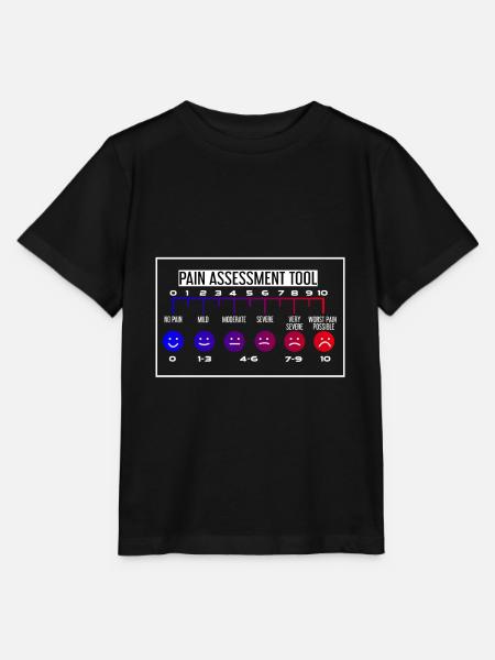 Krankenschwester Schmerz Skala - Stanley/Stella Kinder T-Shirt MINI CREATOR - Schwarz