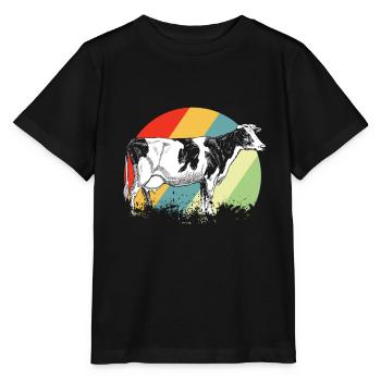 cow - Stanley/Stella MINI CREATOR Kids’ T-Shirt - black - Front - Mikhail (115cm)