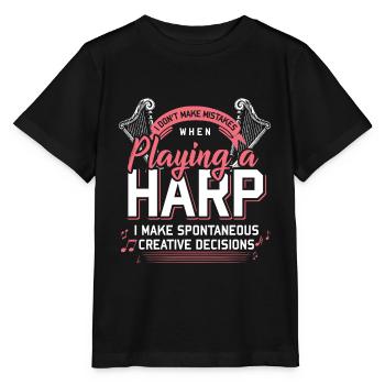 harp - Stanley/Stella MINI CREATOR Kids’ T-Shirt - black - Front - Mikhail (115cm)