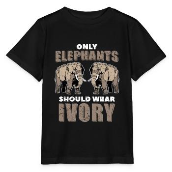 Elephant ivory - Stanley/Stella MINI CREATOR Kids’ T-Shirt - black - Front - Mikhail (115cm)