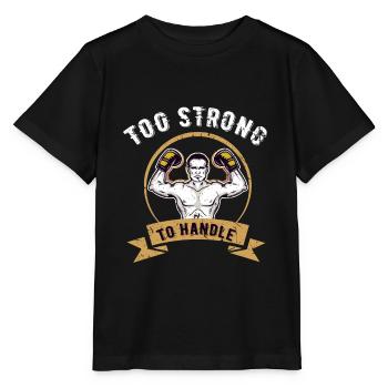 Boxe sport sparring hobby boxe gant sac de boxe - T-shirt bio MINI CREATOR Stanley/Stella Enfant - noir - Devant - Mikhail (115cm)