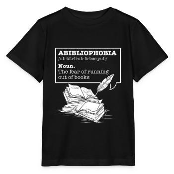 Abibliophobia - Stanley/Stella MINI CREATOR Kids’ T-Shirt - black - Front - Mikhail (115cm)