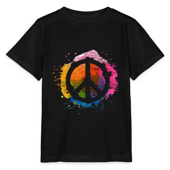 Peace - T-shirt bio MINI CREATOR Stanley/Stella Enfant - noir - Devant - Mikhail (115cm)