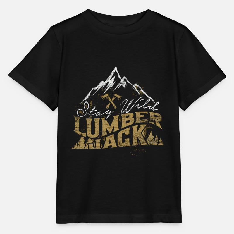 bûcheron - T-shirt bio MINI CREATOR Stanley/Stella Enfant - noir