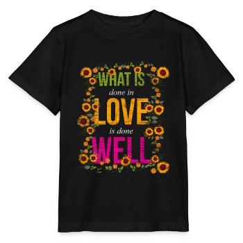 Sonnenblume - Stanley/Stella Kinder T-Shirt MINI CREATOR  - Schwarz - Vorne - Mikhail (115cm)