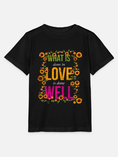 Sonnenblume - Stanley/Stella Kinder T-Shirt MINI CREATOR - Schwarz