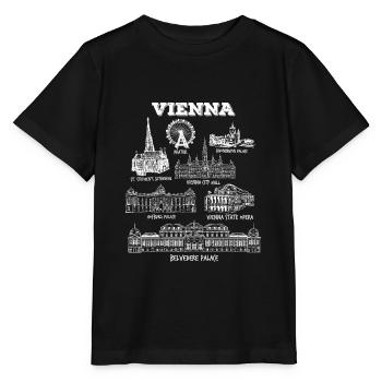 Vienna attractions - Stanley/Stella MINI CREATOR Kids’ T-Shirt - black - Front - Mikhail (115cm)