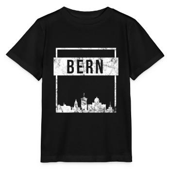 Bern skyline - Stanley/Stella MINI CREATOR Kids’ T-Shirt - black - Front - Mikhail (115cm)