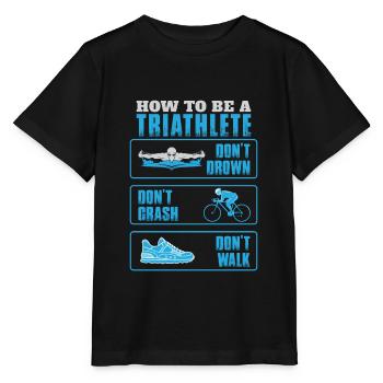 Triathlon - Stanley/Stella MINI CREATOR Kids’ T-Shirt - black - Front - Mikhail (115cm)