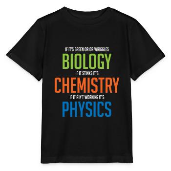 sciences naturelles - T-shirt bio MINI CREATOR Stanley/Stella Enfant - noir - Devant - Mikhail (115cm)