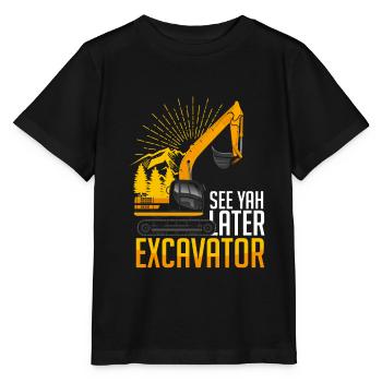 Bagger - Stanley/Stella Kinder T-Shirt MINI CREATOR  - Schwarz - Vorne - Mikhail (115cm)