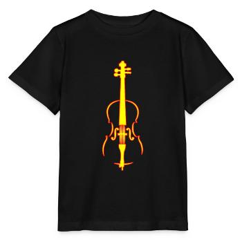cello - Stanley/Stella MINI CREATOR Kids’ T-Shirt - black - Front - Mikhail (115cm)