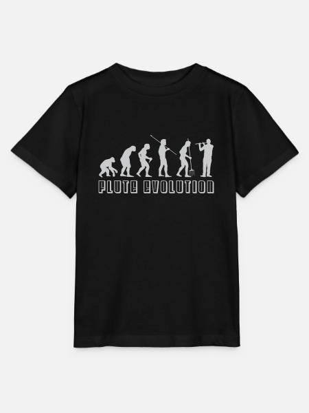 Flöte Evolution - Stanley/Stella Kinder T-Shirt MINI CREATOR  - Schwarz