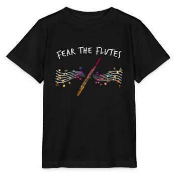 Morceau de musique de flûte - T-shirt bio MINI CREATOR Stanley/Stella Enfant - noir - Devant - Mikhail (115cm)