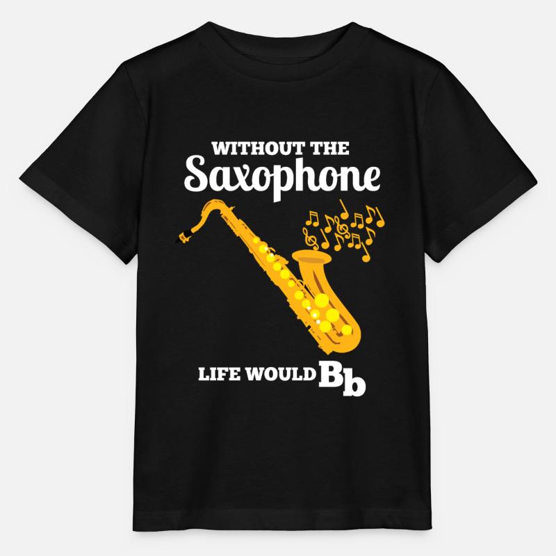 Saxophon Leben - Stanley/Stella Kinder T-Shirt MINI CREATOR  - Schwarz