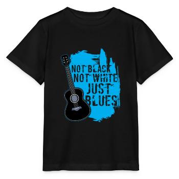 Blues Musique Musique Band Style de musique Instrument - T-shirt bio MINI CREATOR Stanley/Stella Enfant - noir - Devant - Mikhail (115cm)
