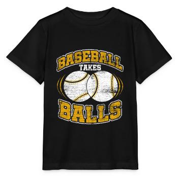 Baseball Baseball Baseball Batter - T-shirt bio MINI CREATOR Stanley/Stella Enfant - noir - Devant - Mikhail (115cm)