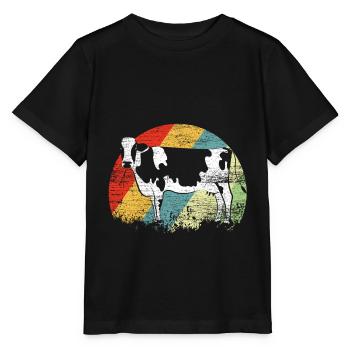 cow - Stanley/Stella MINI CREATOR Kids’ T-Shirt - black - Front - Mikhail (115cm)