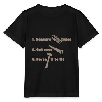 Carpenter crafts - Stanley/Stella MINI CREATOR Kids’ T-Shirt - black - Front - Mikhail (115cm)