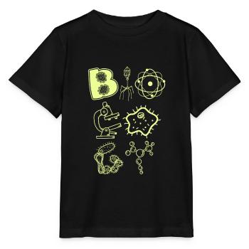 biology - Stanley/Stella MINI CREATOR Kids’ T-Shirt - black - Front - Mikhail (115cm)