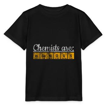 Chimiste Chimiste Scientifique - T-shirt bio MINI CREATOR Stanley/Stella Enfant - noir - Devant - Mikhail (115cm)