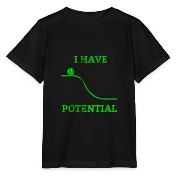 Physik Strom - Stanley/Stella Kinder T-Shirt MINI CREATOR  - Schwarz - Vorne - Mikhail (115cm)