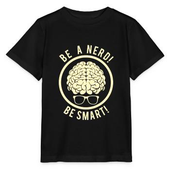 Sois un nerd! - T-shirt bio MINI CREATOR Stanley/Stella Enfant - noir - Devant - Mikhail (115cm)