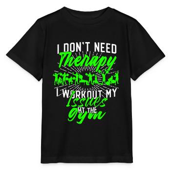 salle de gymnastique - T-shirt bio MINI CREATOR Stanley/Stella Enfant - noir - Devant - Mikhail (115cm)