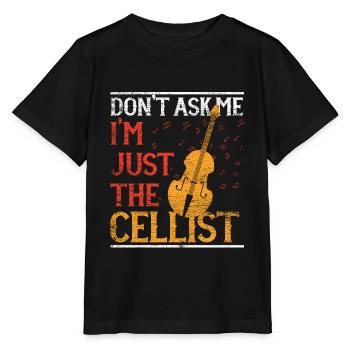 Orchestre de violoncelle - T-shirt bio MINI CREATOR Stanley/Stella Enfant - noir - Devant - Mikhail (115cm)