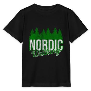 Marche nordique - T-shirt bio MINI CREATOR Stanley/Stella Enfant - noir - Devant - Mikhail (115cm)