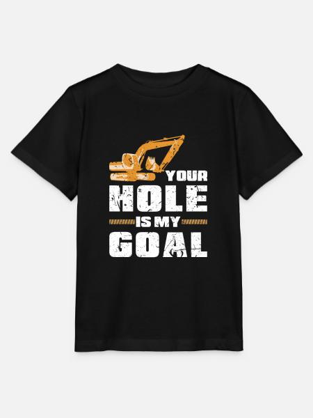 Bagger Schaufel - Stanley/Stella Kinder T-Shirt MINI CREATOR - Schwarz