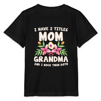 Grandmother's mother - Stanley/Stella MINI CREATOR Kids’ T-Shirt - black - Front - Mikhail (115cm)