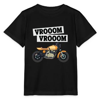 Motorrad - Bike - Superbike - Stanley/Stella Kinder T-Shirt MINI CREATOR  - Schwarz - Vorne - Mikhail (115cm)