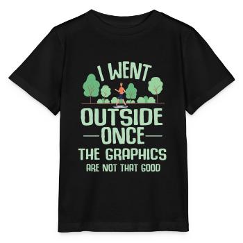 Gamer Draußen Grafik Pause Auflösung Witz Geschenk - Stanley/Stella Kinder T-Shirt MINI CREATOR  - Schwarz - Vorne - Mikhail (115cm)