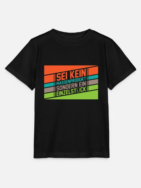 Do not be a mass product but a one-off - Stanley/Stella MINI CREATOR Kids’ T-Shirt - black