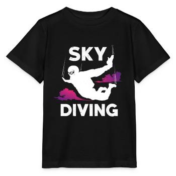 Skydiving skydiving - Stanley/Stella MINI CREATOR Kids’ T-Shirt - black - Front - Mikhail (115cm)