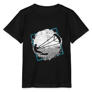 Kitesurfen Sportler - Stanley/Stella Kinder T-Shirt MINI CREATOR  - Schwarz - Vorne - Mikhail (115cm)