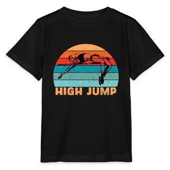Hochsprung Leichtathletik - Stanley/Stella Kinder T-Shirt MINI CREATOR  - Schwarz - Vorne - Mikhail (115cm)