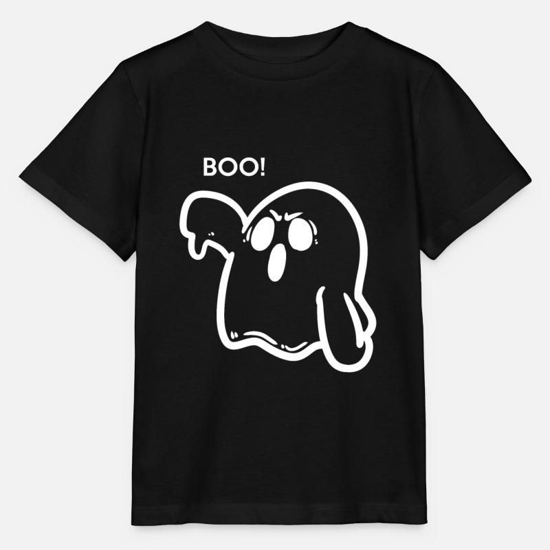 Halloween Ghost Creepy Spooky Scared Horror Party - Stanley/Stella MINI CREATOR Kids’ T-Shirt - black