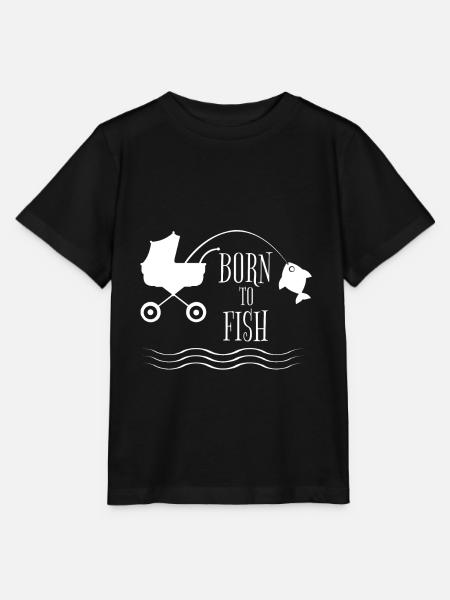 Angeln Angler - Stanley/Stella Kinder T-Shirt MINI CREATOR - Schwarz
