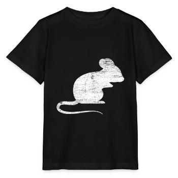 Maus Niedliches Tier - Stanley/Stella Kinder T-Shirt MINI CREATOR  - Schwarz - Vorne - Mikhail (115cm)